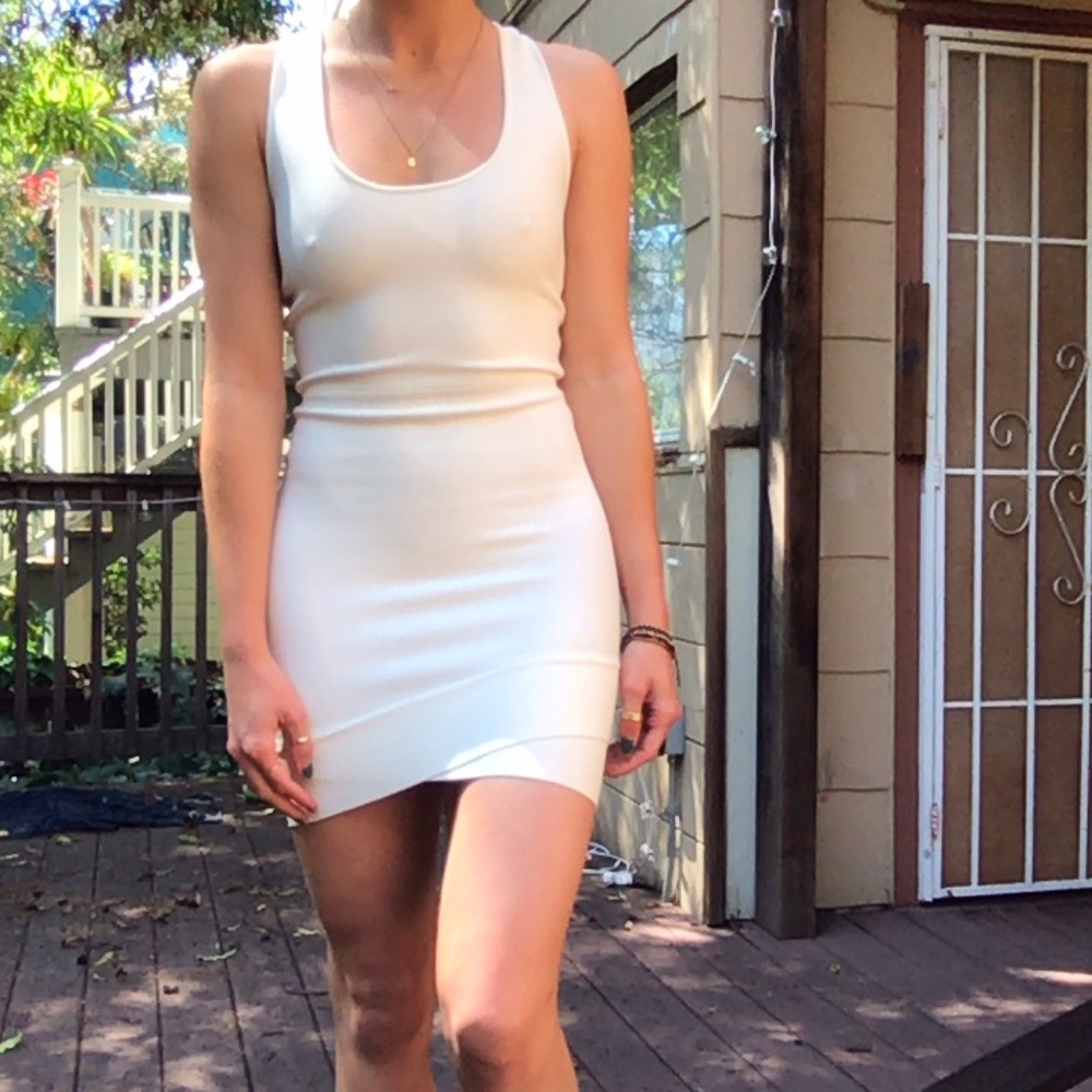 BCBG White BodyCon Dress